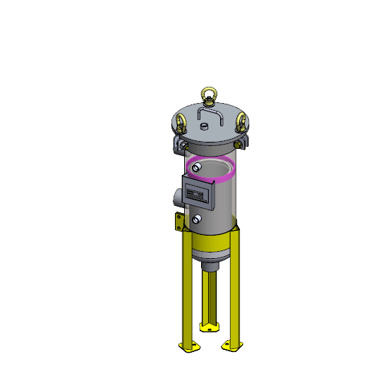 Single Bag Side Line Bag Filter Housing
