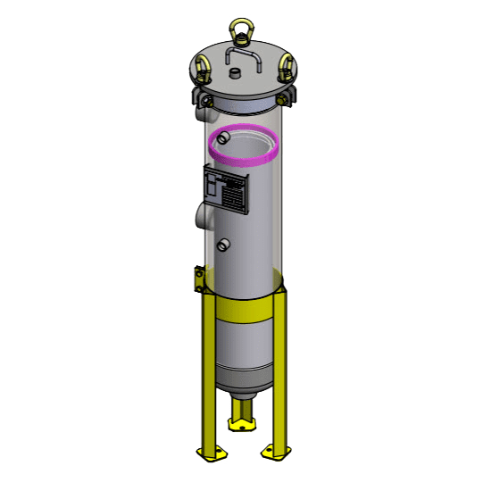 Side Line Carbon Single Bag Filter Housing