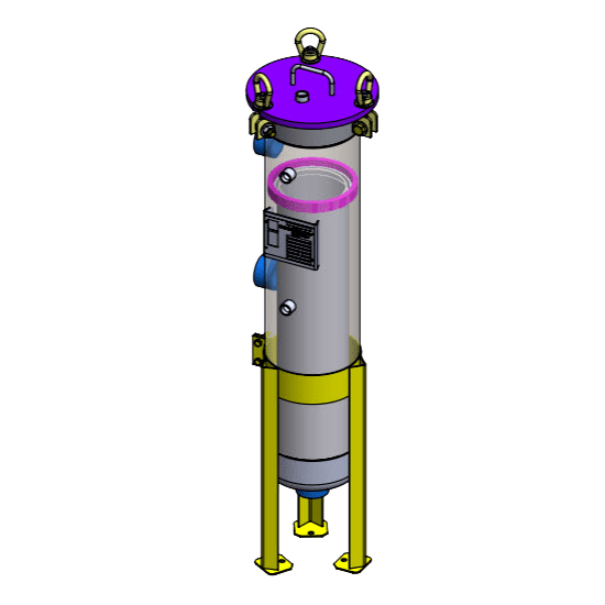 Side Line Single Bag Filter Housing
