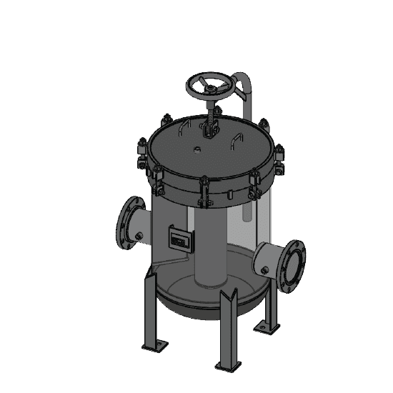7-Bag 750GPM Industrial Filtration Housing - s6elp24-712-6f-b-150