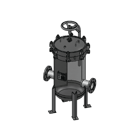 Electropolished Multi-Bag Filter Housing - S4LPDV20-812-4F-150-V2